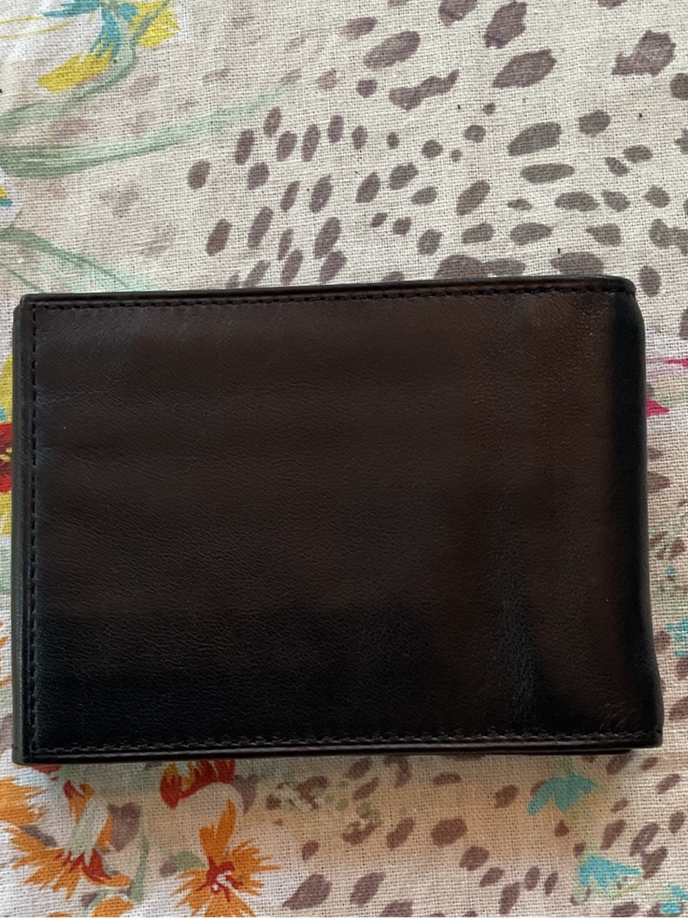 Tumi Black Leather Money Clip Wallet